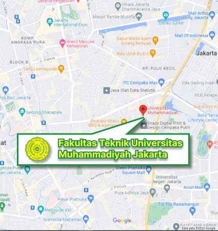 Peta & Lokasi Kampus (Google Map) Fakultas Teknik UMJ Prestasi